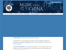 Tablet Screenshot of musicfromchina.org